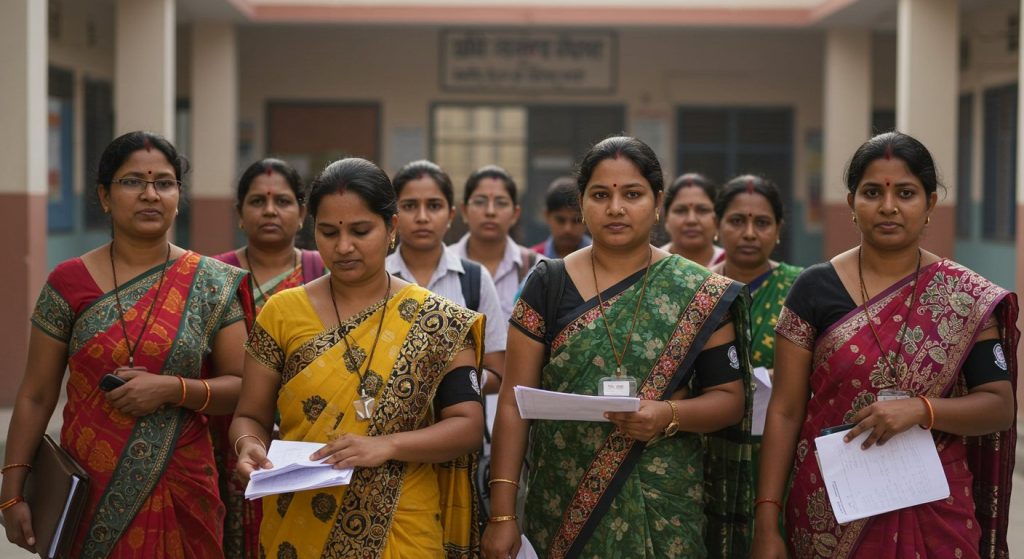 Massive Protest by Teachers in UP: To Work with Black Armbands on Monday Against Mandatory TET