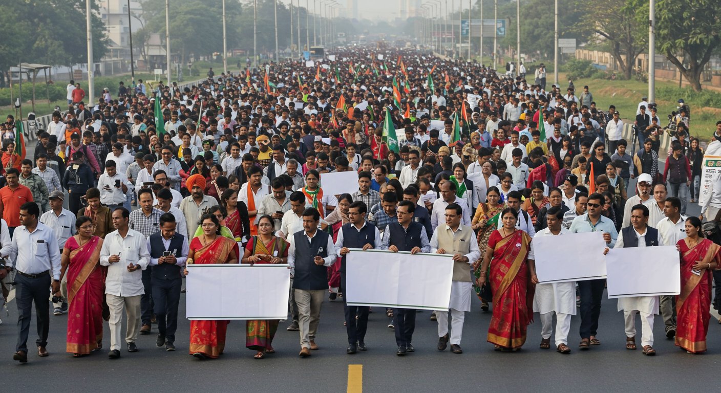 TET अनिवार्यता और पुरानी पेंशन के लिए दिल्ली कूच: 25 नवंबर को शिक्षक-कर्मचारियों का बड़ा एलान