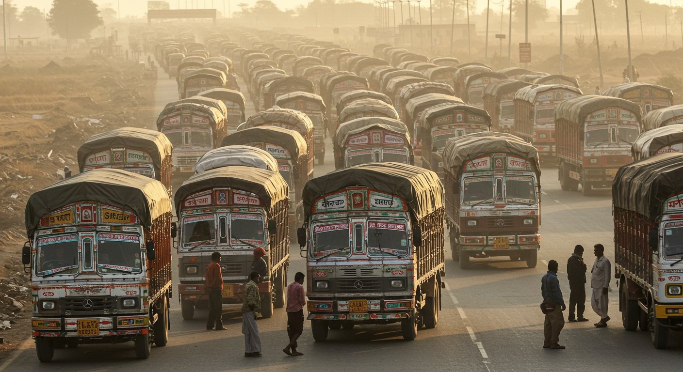 Exports choked at UP-Nepal border, over 500 trucks stranded; UP faces heavy loss of ₹200 crore!