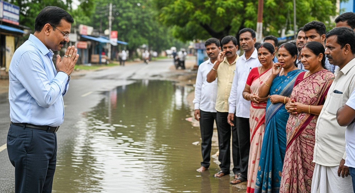 UP DM's Simplicity Goes Viral: 'Water Ahead, Stop...' He Appeals to People With Folded Hands
