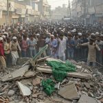 Six shrines demolished in Meerut, uproar by hundreds; high alert in urban and rural areas.