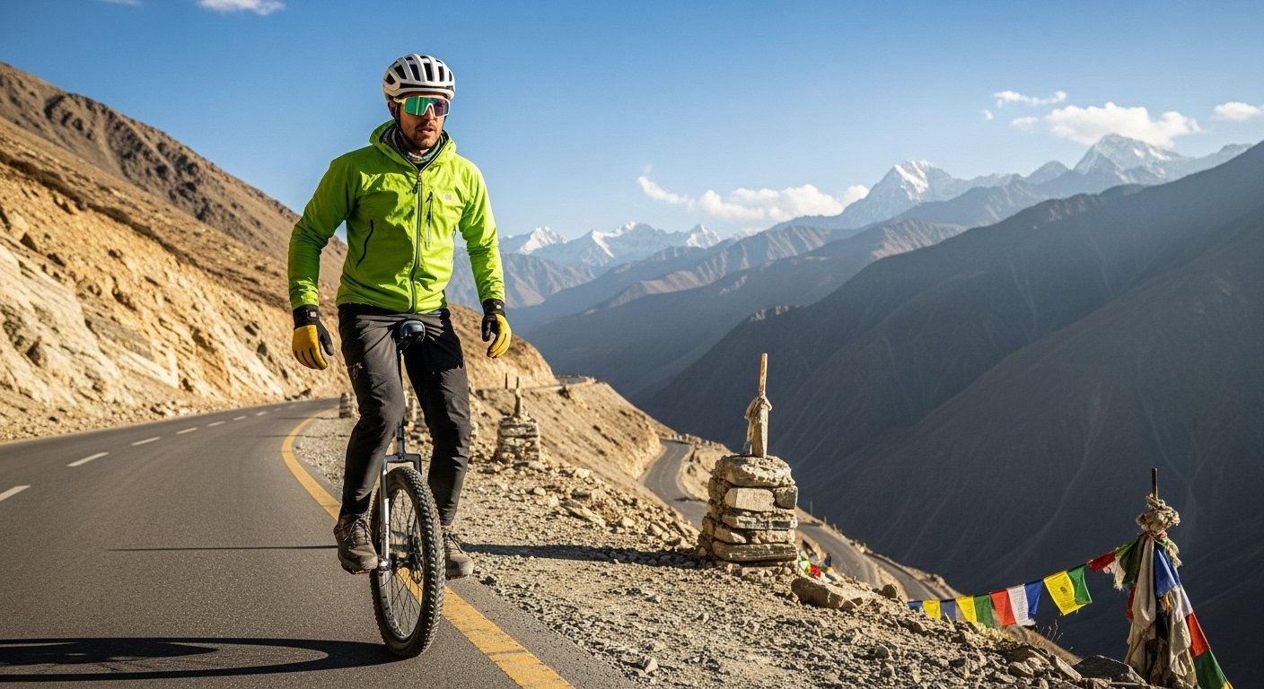 एक पहिए पर 400 किलोमीटर का सफर: मनाली से लेह तक की अनोखी चुनौती, क्यों हो रही वायरल?