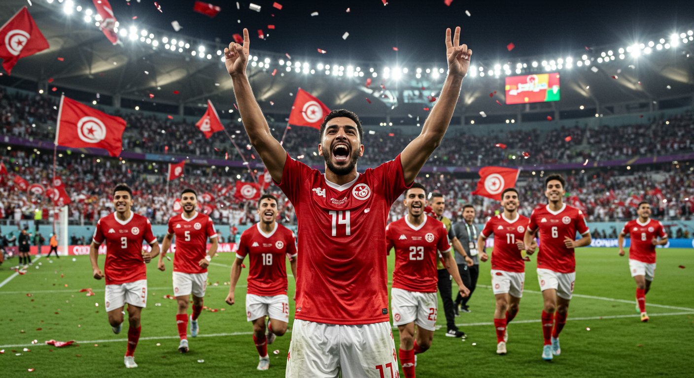 Tunisia Qualifies for Next Year's World Cup, Ramdhane Scores Goal