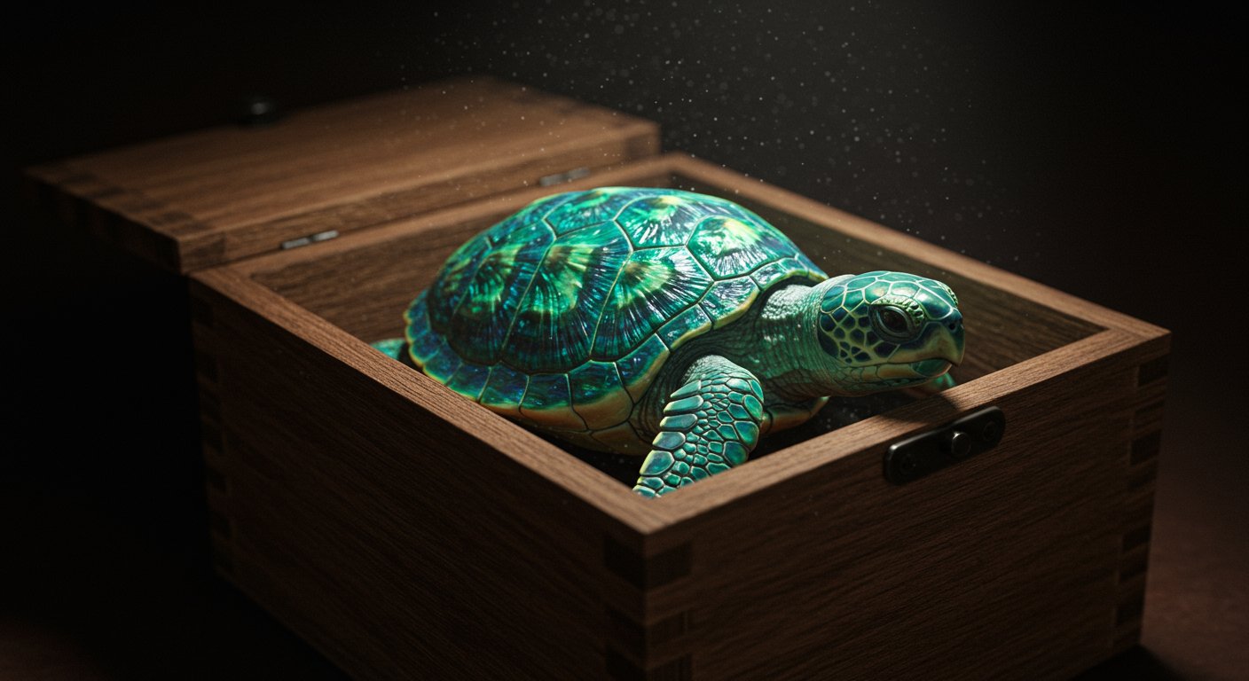 An unusual turtle emerged from a closed box, prompting people to exclaim, 'This is an AI marvel!' But when the reality was revealed, everyone's minds were blown.