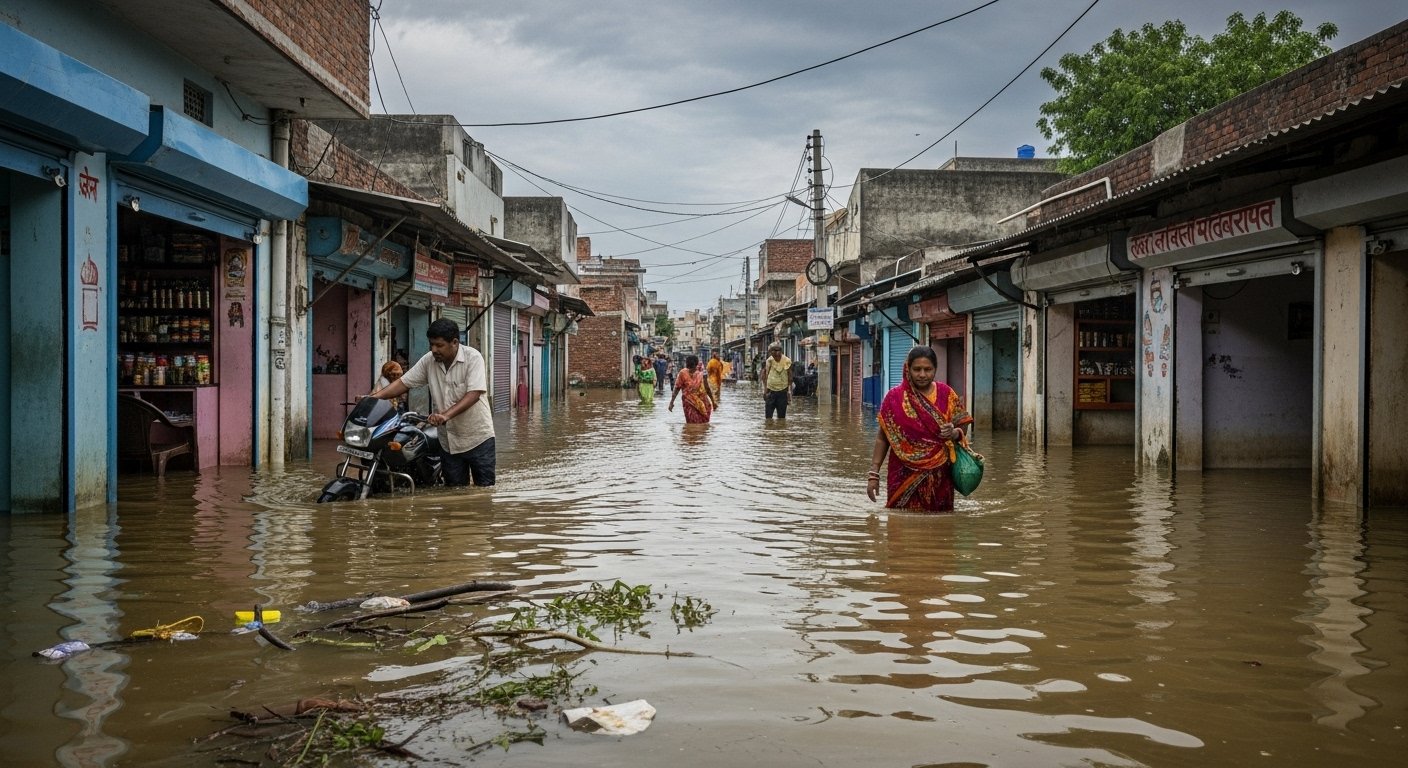 Flood Havoc in Shahjahanpur: Khannaut-Garra Rivers Overflow, Water Enters Localities, Normal Life Disrupted