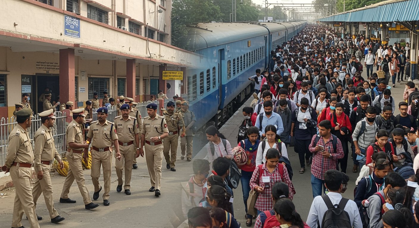 UPSSSC PET 2025: Exam Underway at 45 Centers in Bareilly Amidst Tight Security; Railways Operated Special Trains for Candidates