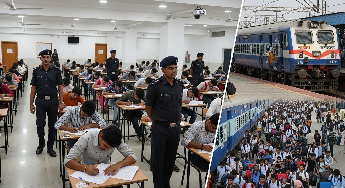 UPSSSC PET 2025: Exam Under Strict Surveillance at 52 Centers, STF Deployed to Prevent Cheating, Railways Runs Special Trains