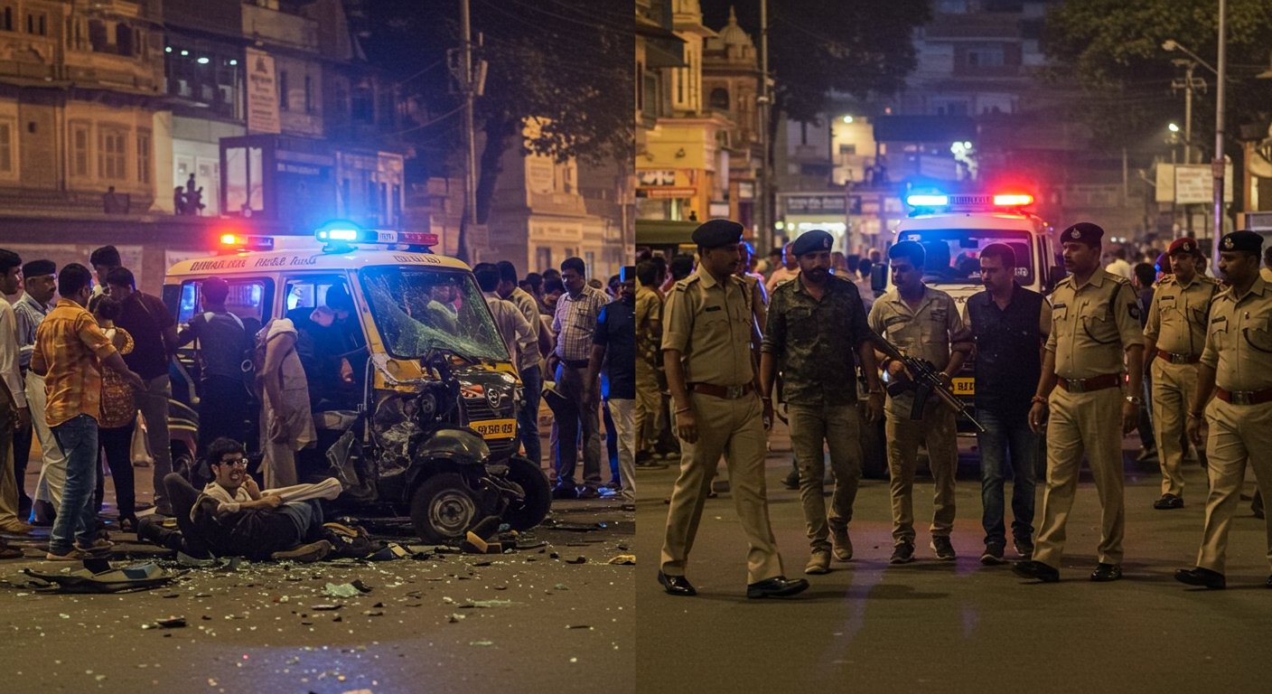 Major Police Action in Varanasi: Interstate Criminal Apprehended in Encounter; Four, Including IIT Student, Injured in Road Accident
