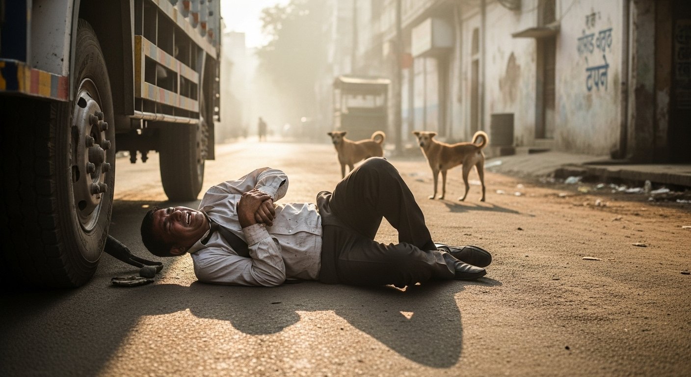 Tragic Death: Bank Manager Run Over By Vehicle After Falling While Being Chased By Dog; Had Transferred To Prayagraj Two Months Ago