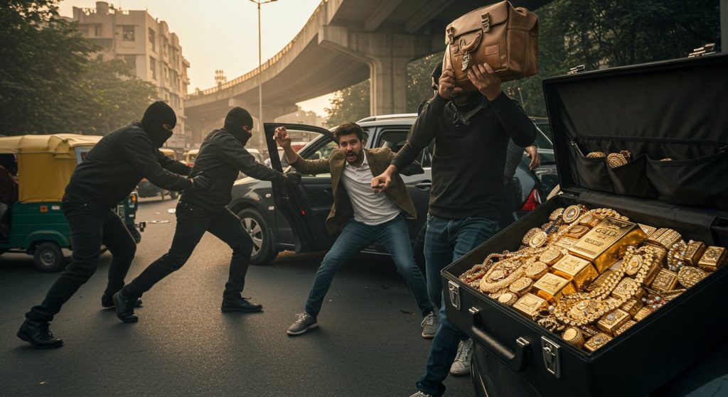 Delhi: Rs 1.5 Crore Gold Looted in Filmy Style on Street, Youth Also Kidnapped; Police Probe Underway
