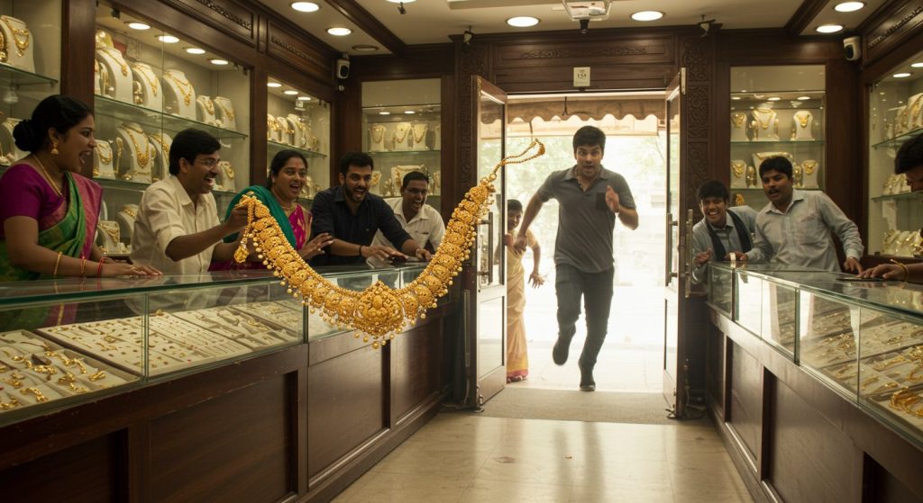 Sensational Daylight Theft at Jewellery Shop: Crooks Posing as Customers Flee with Necklace Worth Millions, Video Goes Viral