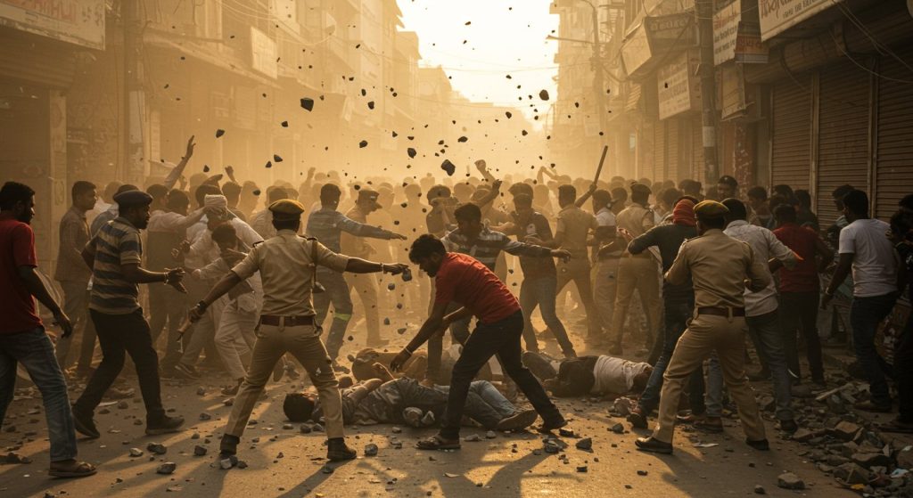 Bloody Clash in Moradabad: All-day Stone-pelting, Police Rendered Helpless, Over a Dozen Injured