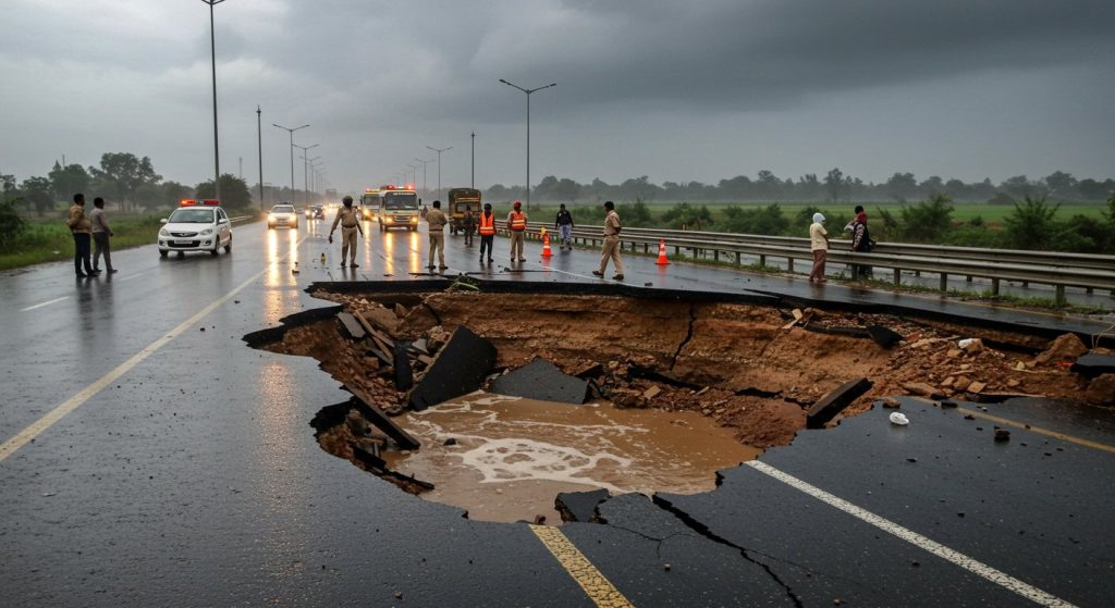 Heavy rain alert in Haryana for next 48 hours, CM's foreign tour cancelled, officials' leaves cancelled; National Highway collapses in Ambala