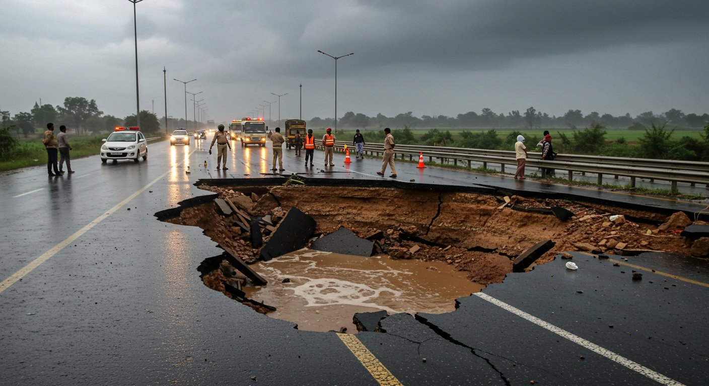 हरियाणा में अगले 48 घंटे में भीषण बारिश का अलर्ट, CM का विदेश दौरा रद्द, अधिकारियों की छुट्टियां कैंसिल; अंबाला में नेशनल हाईवे धंसा