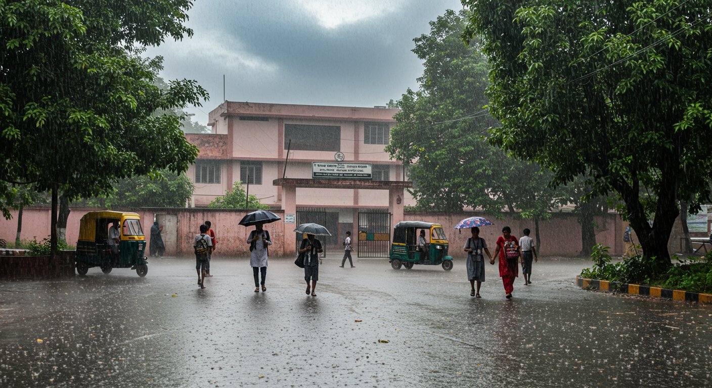 Heavy Rain Alert in UP: Schools Closed in Meerut, Bareilly, and Several Other Districts; Stay Cautious!