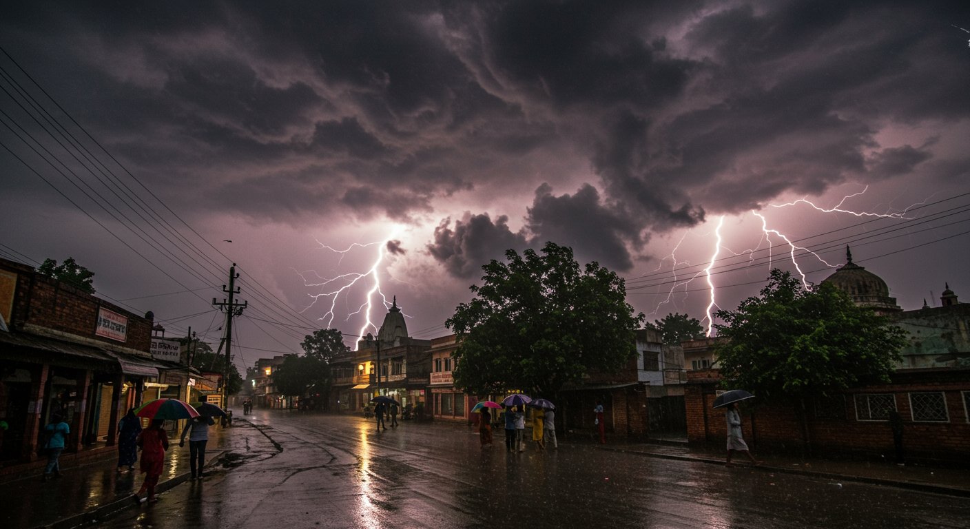 Weather in UP to change from today: Alert issued for heavy rain and lightning in 22 districts.