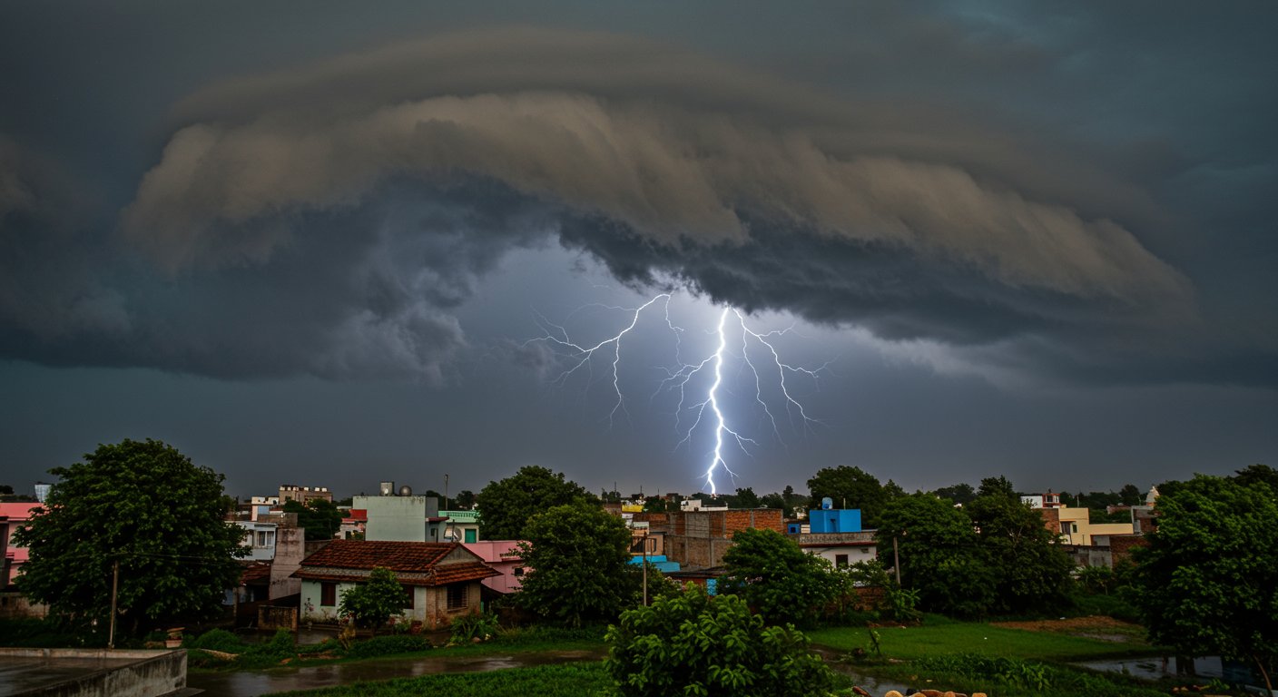Weather to change in 22 UP districts from tomorrow; heavy rain and lightning alert issued.