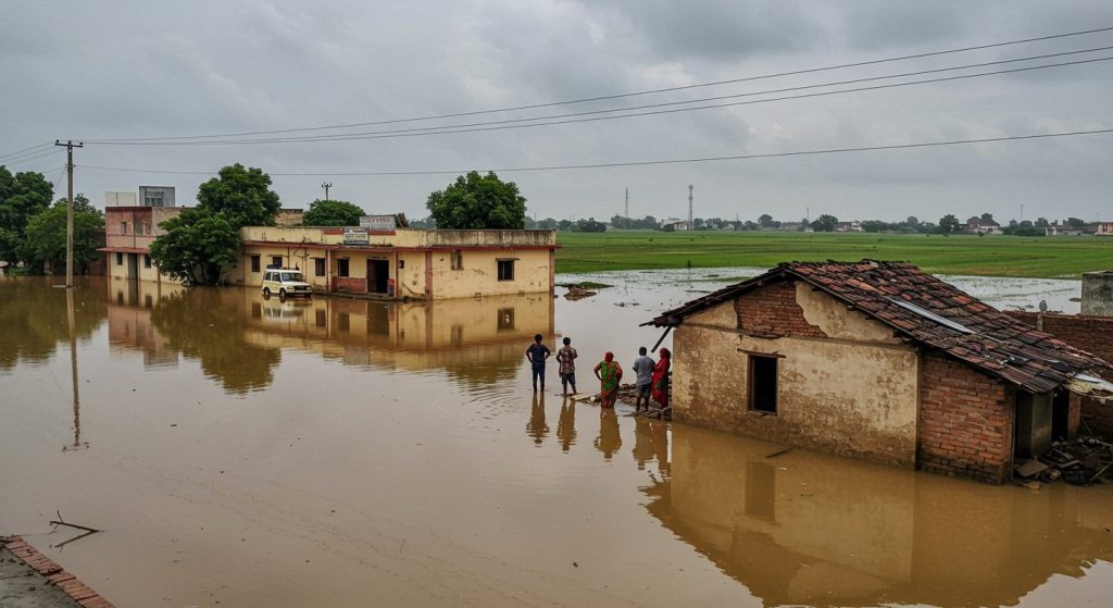 Three-hour calamity in UP: Police stations, hospitals submerged; house collapses, crops flattened in fields