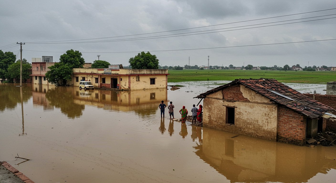 Three-hour calamity in UP: Police stations, hospitals submerged; house collapses, crops flattened in fields