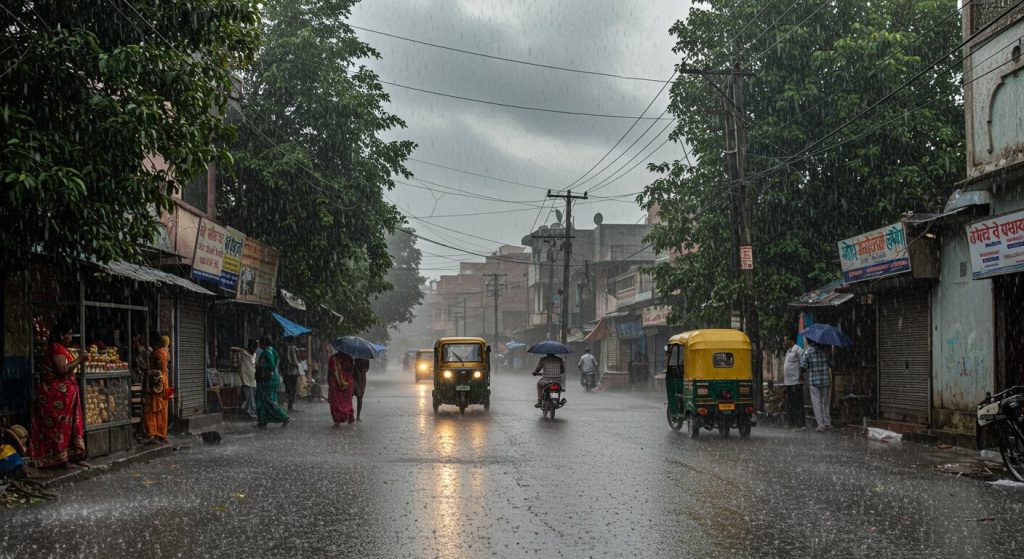 Sudden Heavy Rain in UP: Weather Takes a Turn After Humid Heat, 3-Day Alert Issued in Several Districts!