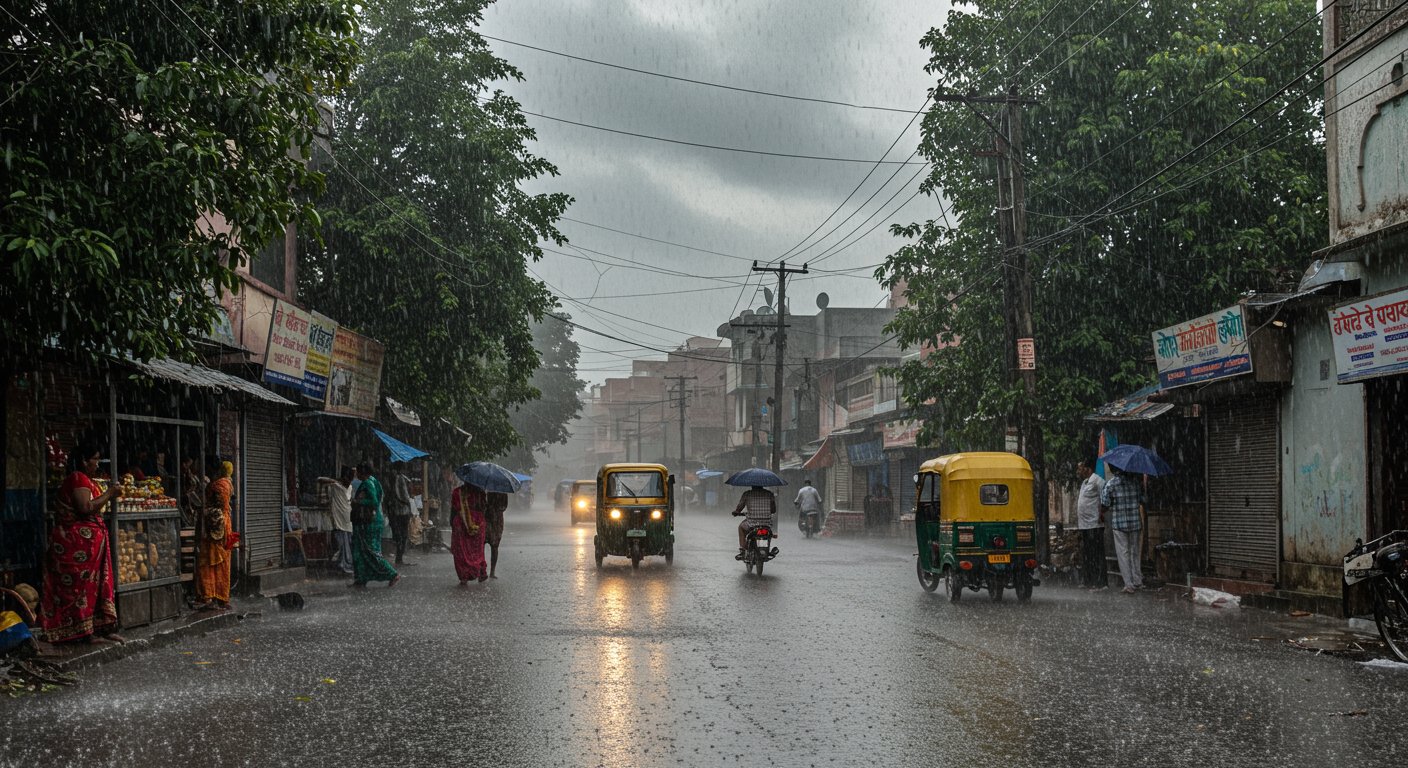 यूपी में अचानक भारी बारिश: उमस-धूप के बाद मौसम ने ली करवट, कई जिलों में 3 दिन का अलर्ट जारी!