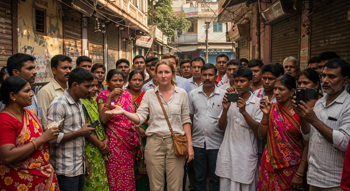 उत्तर प्रदेश में वायरल हुई अनोखी घटना: विदेशी पर्यटक महिला ने मांगी एक तस्वीर के 100 रुपये, तकनीक से जुड़े नए सवाल