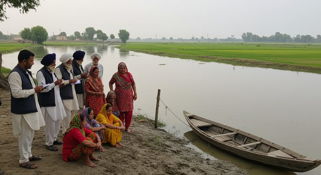 Punjab: People Cut Off From Rahul's Yatra, Bhaskar Heard Their Plight; They Said, 'Not Even A Boat Was Sent To Meet Gandhi'