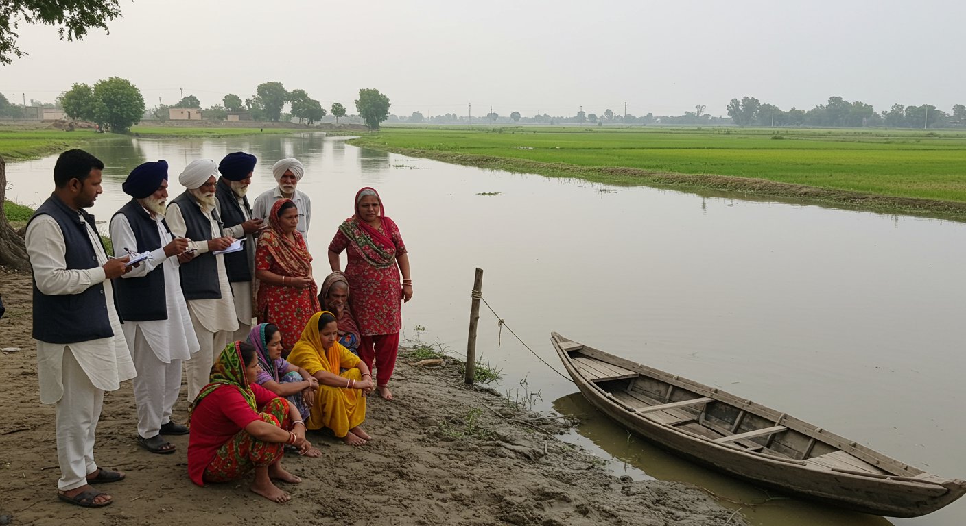Punjab: People Cut Off From Rahul's Yatra, Bhaskar Heard Their Plight; They Said, 'Not Even A Boat Was Sent To Meet Gandhi'