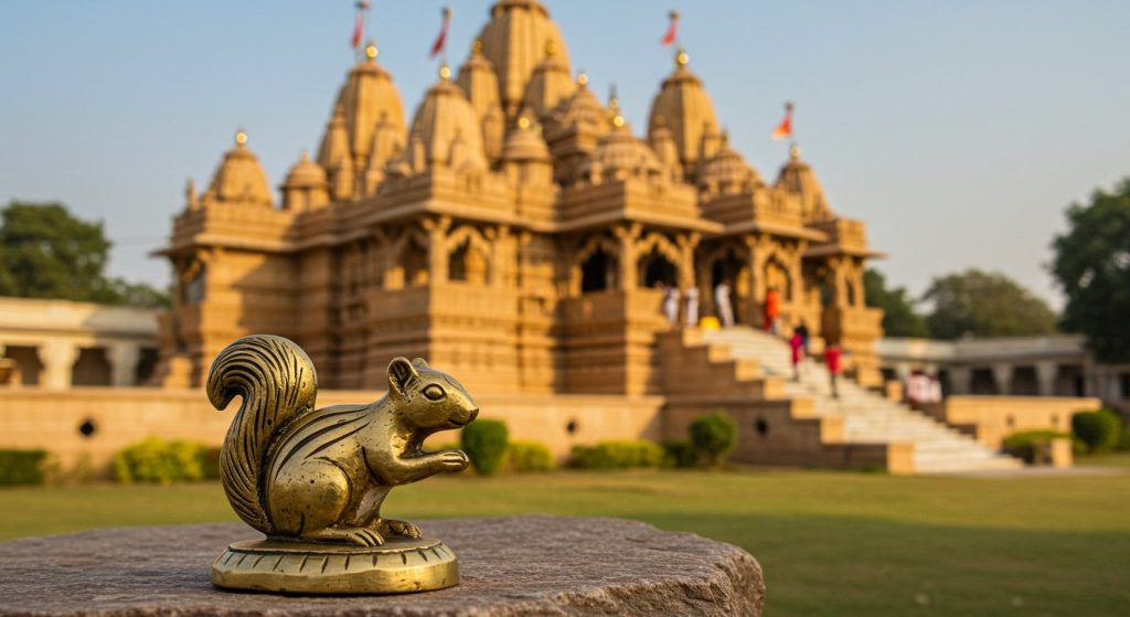 Squirrel Statue Installed in Ayodhya Ram Temple Complex; Learn Why Lord Ram Blessed It and What Its Message Is