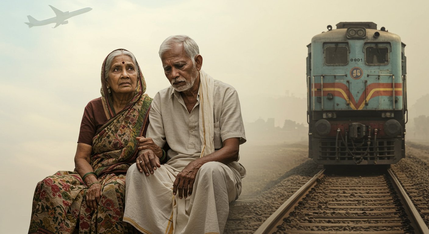 Irony in Free Pilgrimage Scheme: Wife by Plane, Husband by Train; Elderly Couple's Dream of Joint Journey in Old Age Shattered