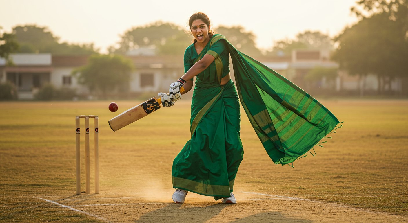 साड़ी पहनकर छक्के लगाने वाली ‘महिला जयवर्धने’ का वीडियो वायरल! देखें कैसे किया कमाल