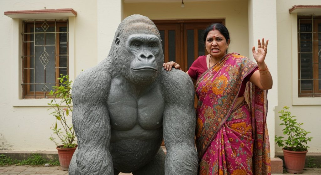 Woman Creates Ruckus Over Removal of Gorilla Statue Installed Outside Her House: Know the Full Viral Story