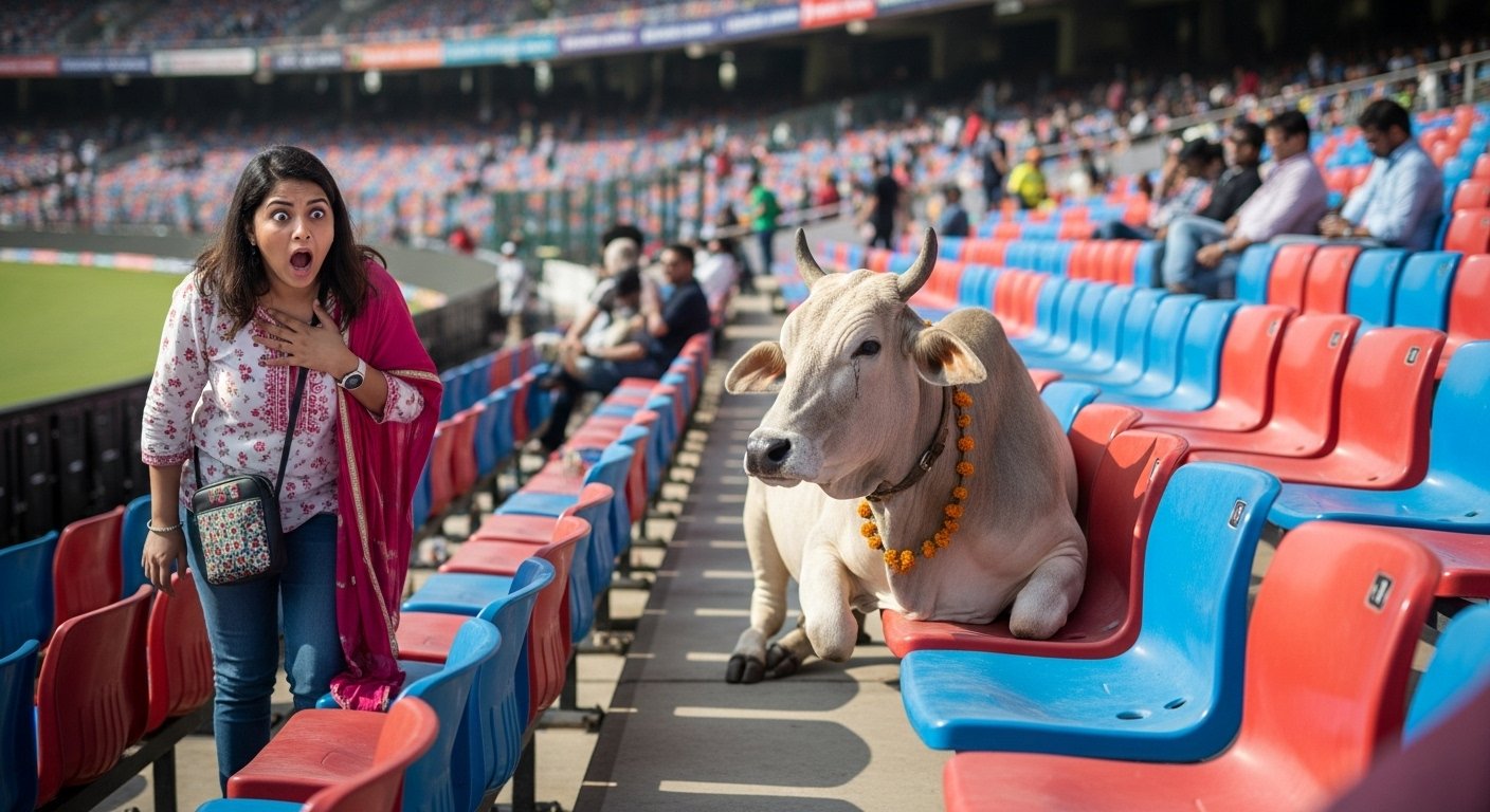 Woman booked seat online, arrived at stadium; what she saw in her spot blew her mind!