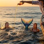 Liquor Poured Into The Sea, Mermaids Emerged From The Water! Shocking Video Goes Viral.