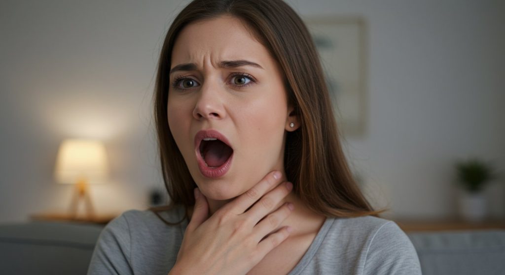 A 'crack' sound came from a woman's neck as she yawned, what happened next will blow your mind!