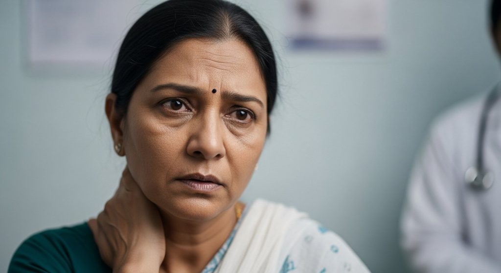 A woman suffered unbearable neck pain in her neck for 10 years; doctors kept saying 'everything is fine' until a shocking truth was revealed.