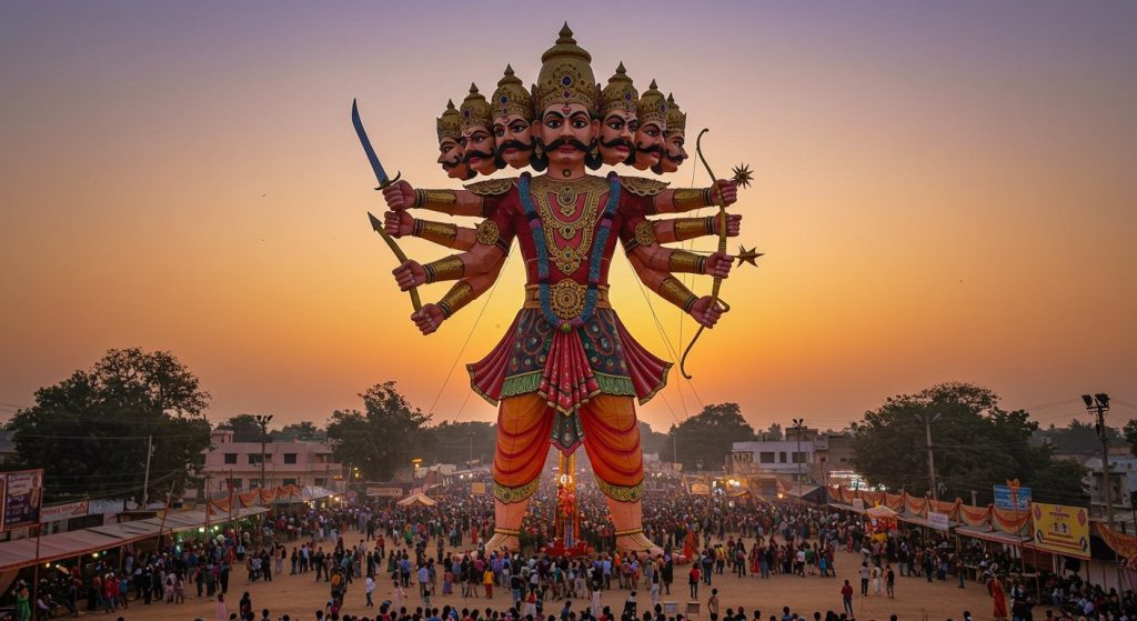 World's Tallest Ravan Built in Kota for ₹44 Lakh, to Be Registered in Asia and India Book of Records