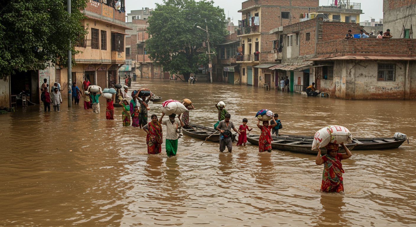 Yamuna Flood Havoc: Roads Submerged, 517 Families Homeless; Water Level to Rise Further for Next Two Days, Danger Intensifies in Many Areas!