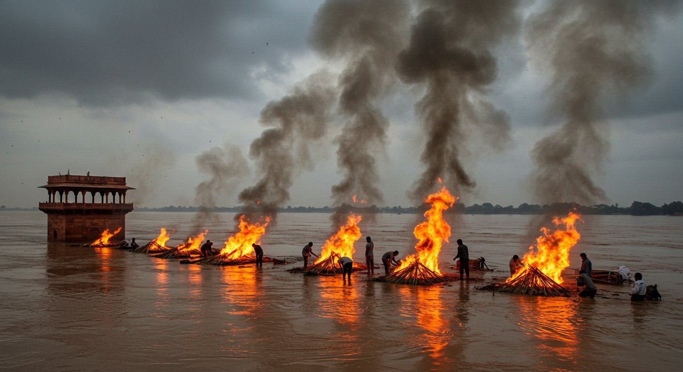 Deluge in Agra! Raging Yamuna, Taj View Point Submerged, Cremations on Roads