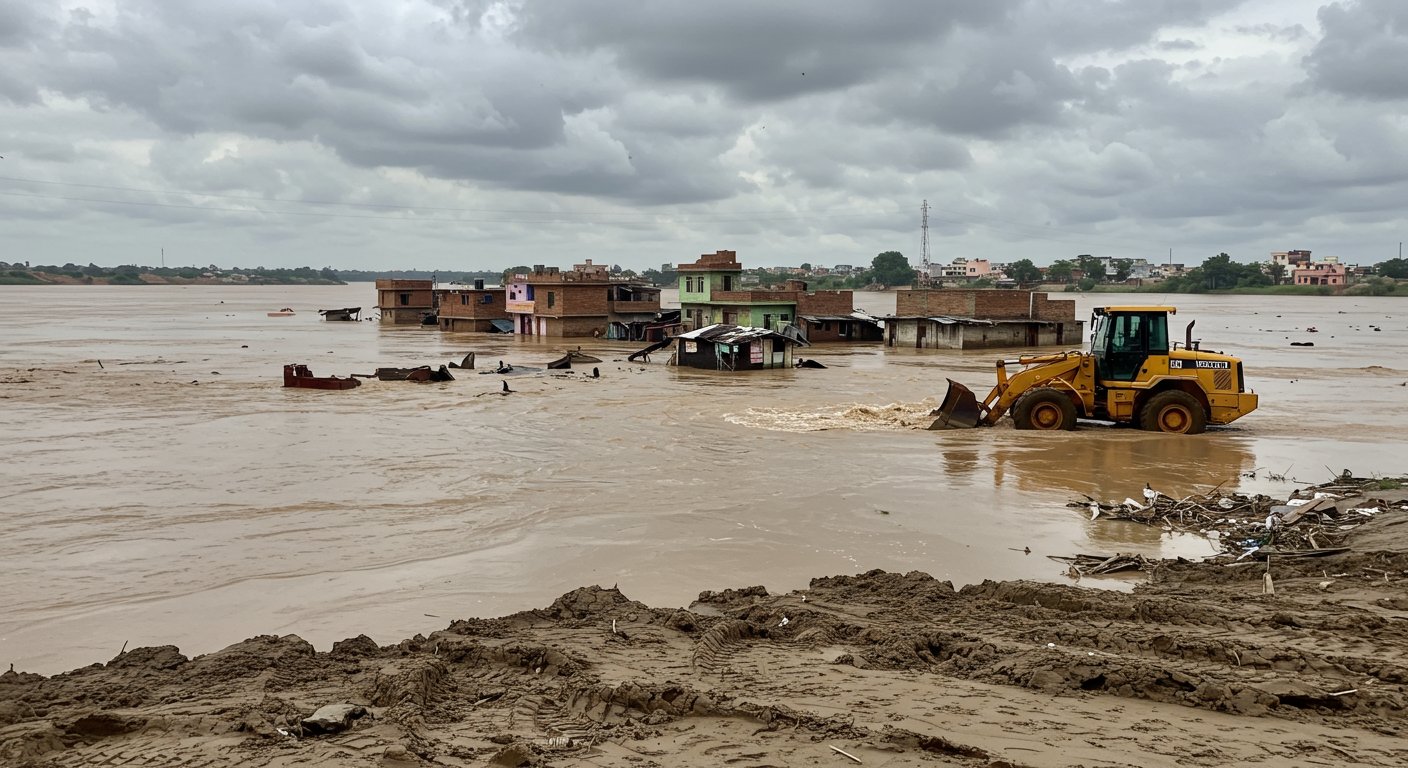 The Yamuna's Raging Form: Bulldozers to Roar Against Illegal Constructions in Flood Zone, River Itself Exposed the Truth!