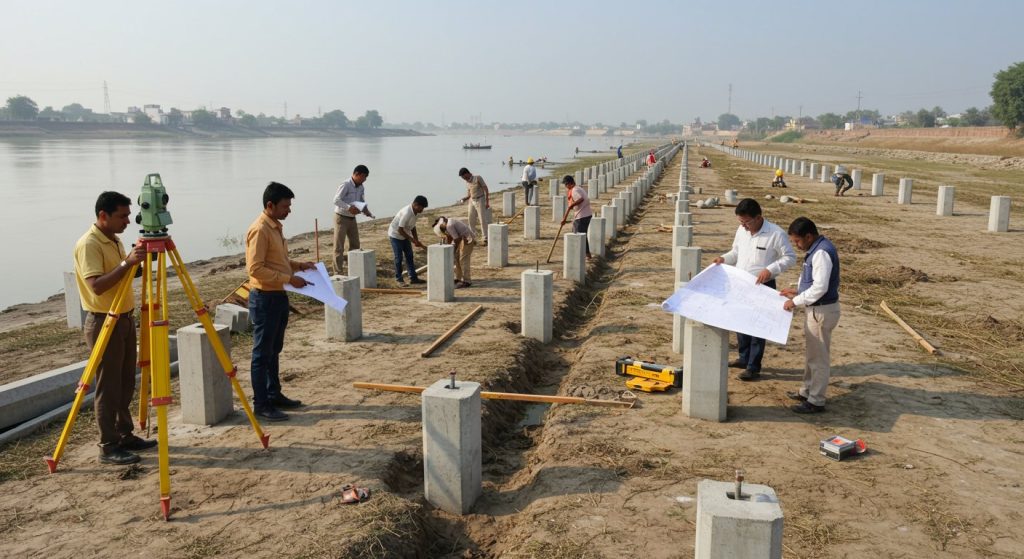 Yamuna's Floodplain Delineated: 2,567 Pillars to be Erected Along 5,134 Meters in UP, Work Under Engineers' Supervision