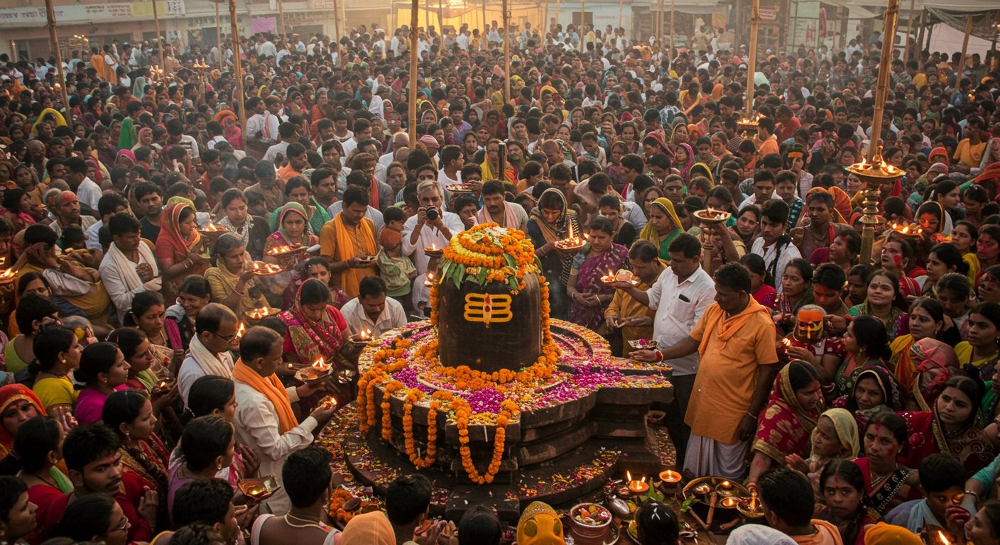 100-year-old Shivling Found in Bareilly's Madhavbari, Sea of Devotees Throngs, City Immersed in Faith
