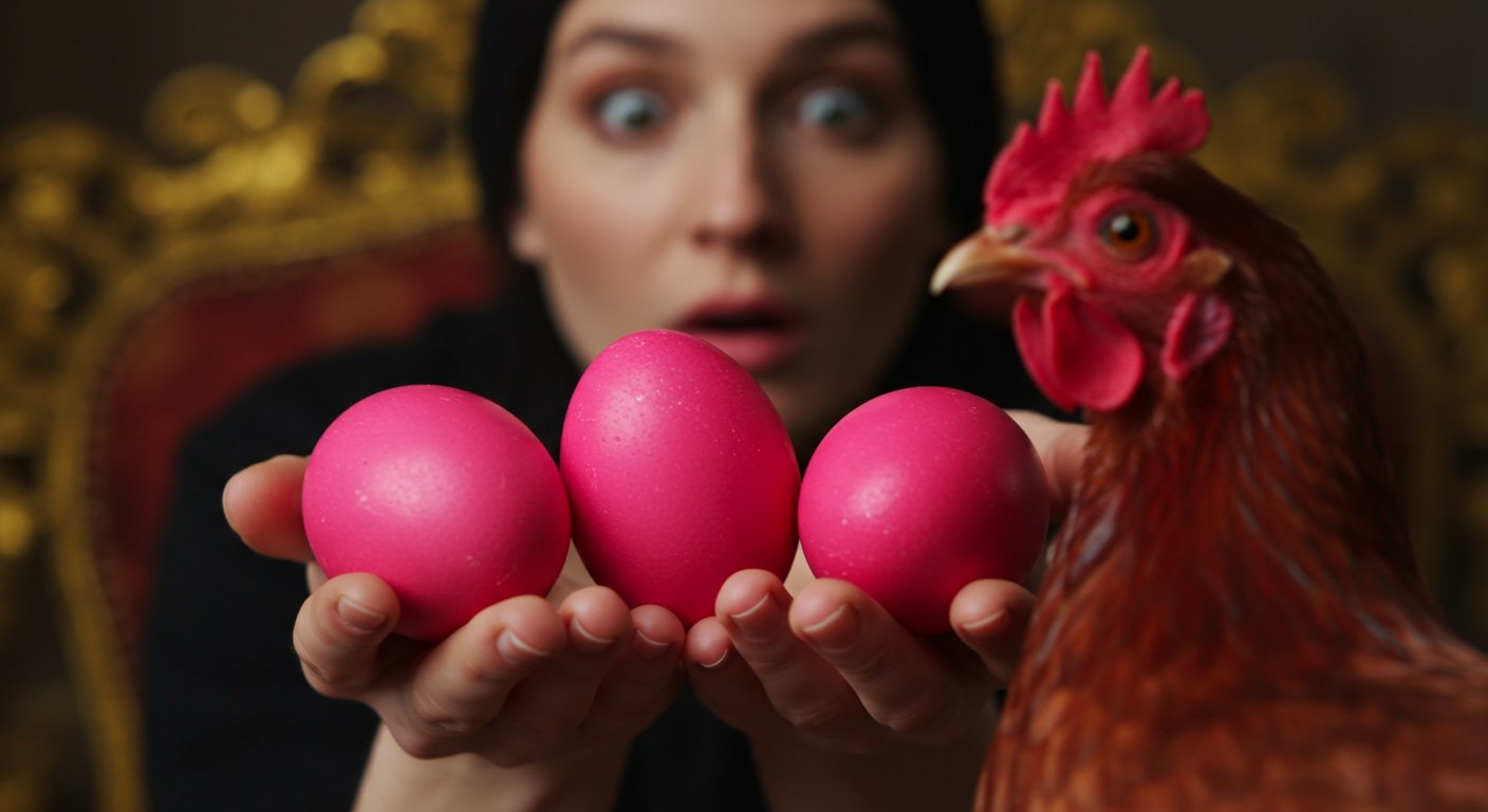 Pink Eggs Shock People! Is This Truly a 'Russian Hen's' Feat?