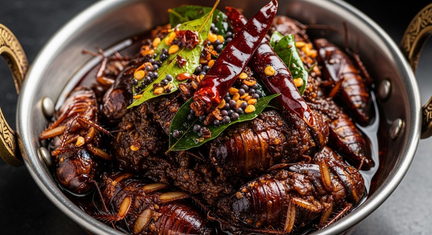 Video of Cockroach 'Dish' Goes Viral, Just Seeing the Tempering Will Make You Vomit!