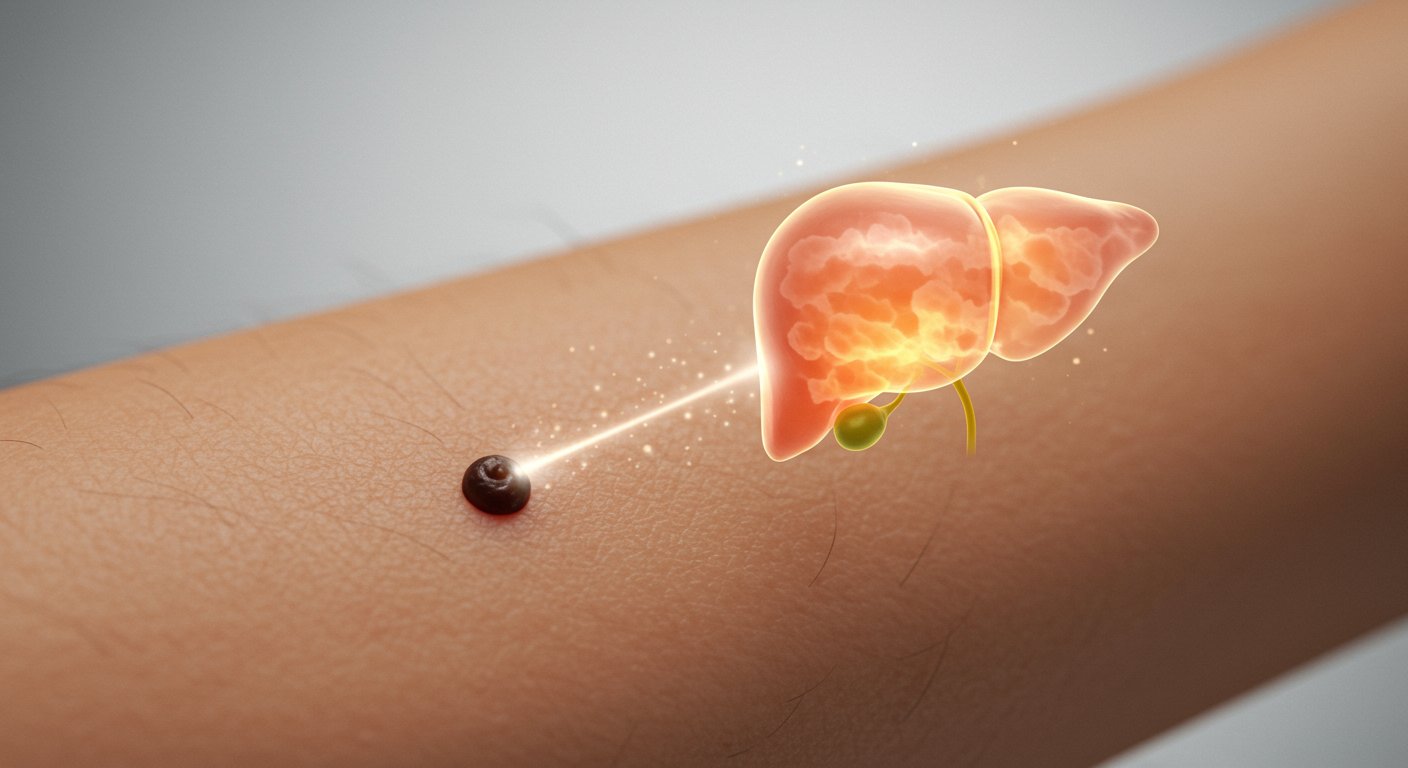 Can a tiny mole on your body reveal if you have fatty liver?