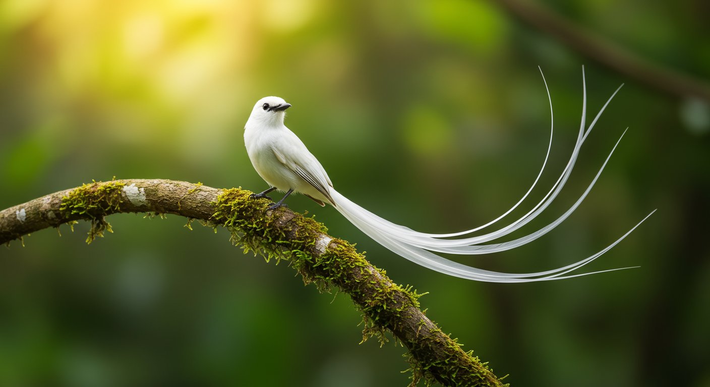 Milk-White 'Bird of Paradise' 'Doodhraj' With a Tail Four Times Its Length Goes Viral on Social Media!