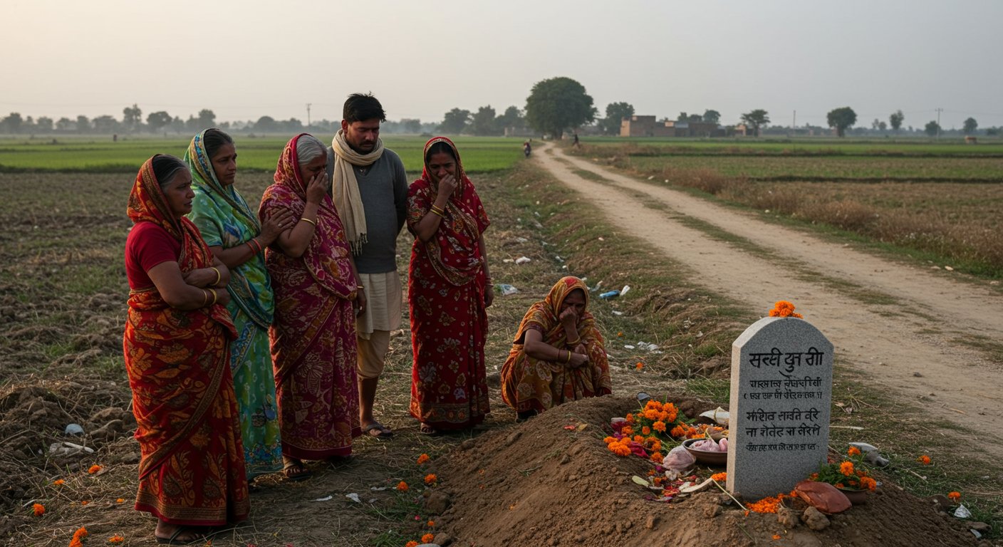 Heart-wrenching Tragedy in UP: Son Dies Returning from Mother's Grave, Had Said a Day Earlier, "Don't Shed Tears When I'm Gone"