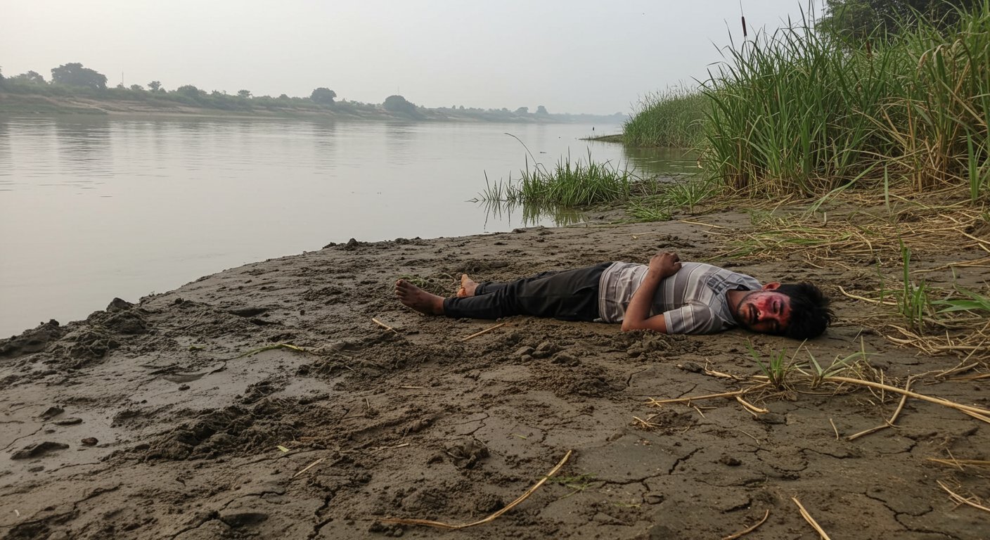 Gruesome Murder in Moradabad: Youth Brutally Killed; Severe Head Injuries, Pulled Hair Found; Body Dumped on Gagan River Bank