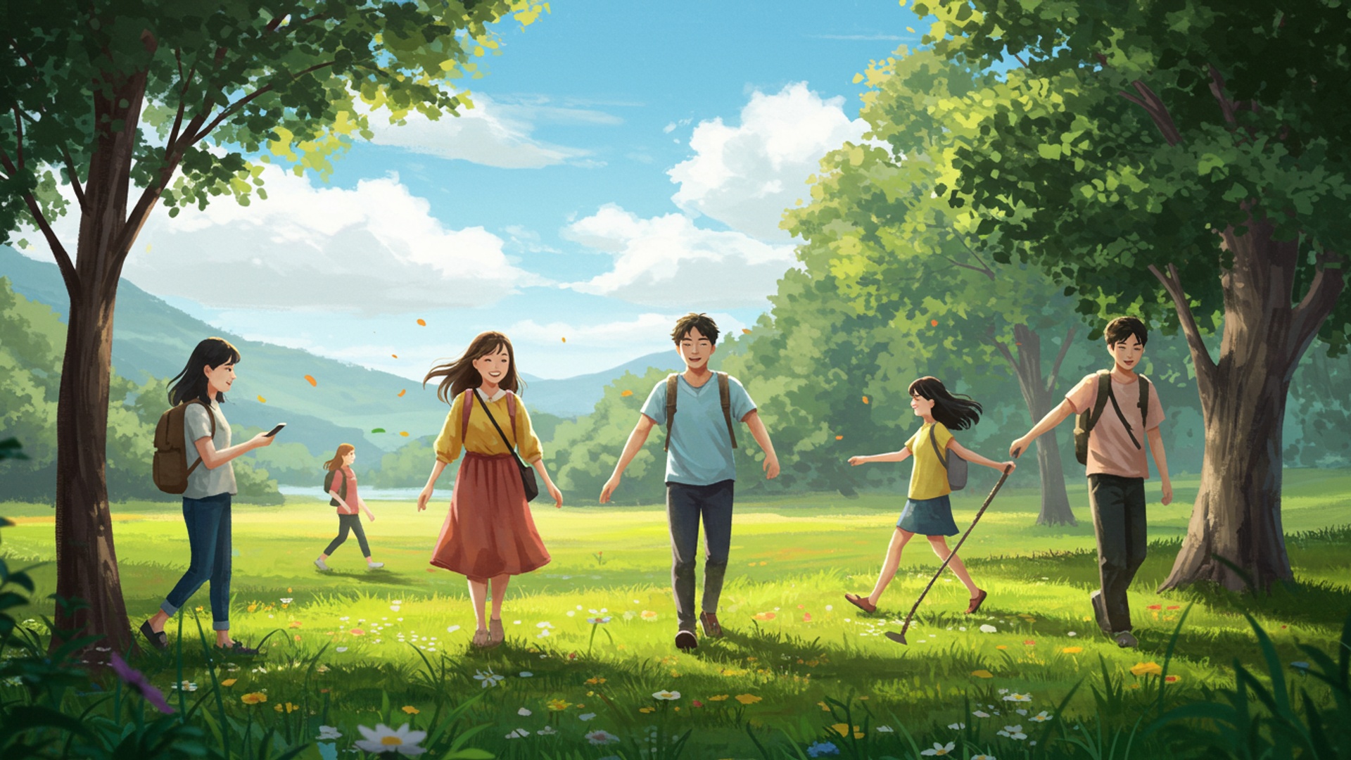 खुशहाल जीवन जीने के 5 आसान तरीके illustration