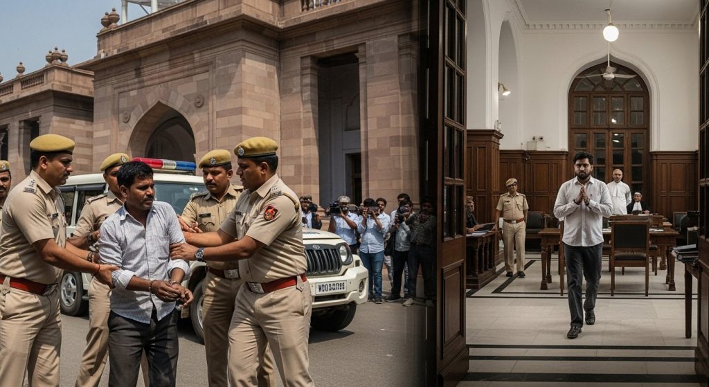 UP Sainthali Murder Case: One accused arrested outside court, another surrendered; hope for justice rises